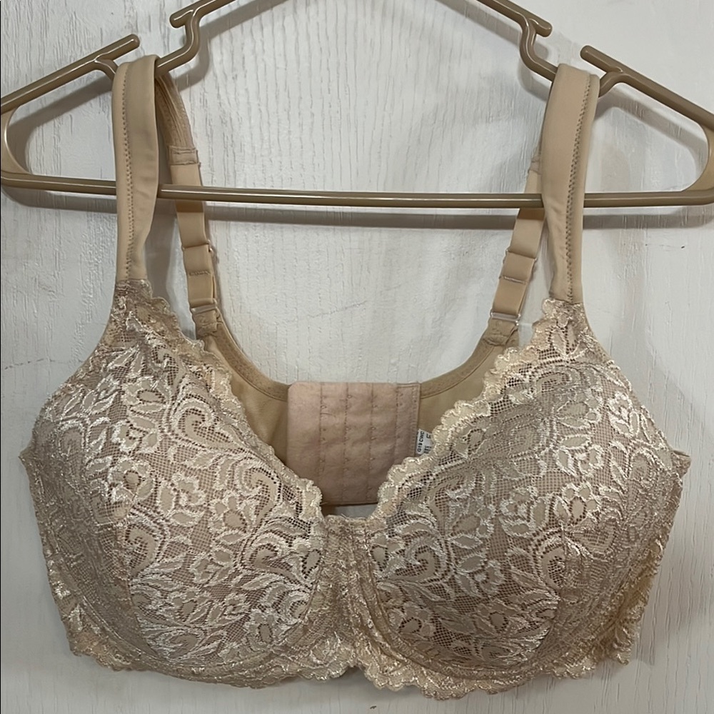 Leading Lady Tan Lace Full Coverage Bra
